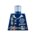 Lego Used - Torso Alpha Team Logo Utility Belt and Pouches Pattern~ [Dark Blue]