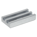 Lego NEW - Tile Modified 1 x 2 Grille with Bottom Groove / Lip~ [Metallic Silver]