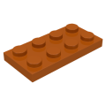 Lego NEW - Plate 2 x 4~ [Dark Orange]