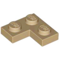 Lego Used - Plate 2 x 2 Corner~ [Dark Tan]