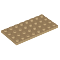 Lego Used - Plate 4 x 8~ [Dark Tan]