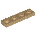 Lego NEW - Plate 1 x 4~ [Dark Tan]