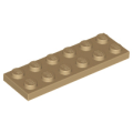 Lego Used - Plate 2 x 6~ [Dark Tan]