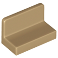 Lego NEW - Panel 1 x 2 x 1 with Rounded Corners~ [Dark Tan]