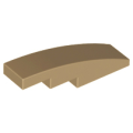 Lego NEW - Slope Curved 4 x 1~ [Dark Tan]