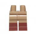 Lego NEW - Hips and Legs with Molded Reddish Brown Lower Legs / Boots Pattern~ [Dark Tan]