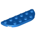 Lego NEW - Plate Round Corner 2 x 6 Double~ [Blue]