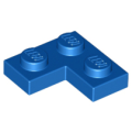 Lego Used - Plate 2 x 2 Corner~ [Blue]