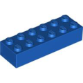 Lego Used - Brick 2 x 6~ [Blue]
