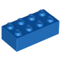 Lego Used - Brick 2 x 4~ [Blue]