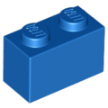 Lego Used - Brick 1 x 2~ [Blue]