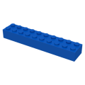 Lego Used - Brick 2 x 10~ [Blue]