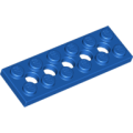 Lego Used - Technic Plate 2 x 6 with 5 Holes~ [Blue]