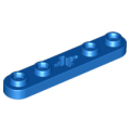 Lego NEW - Technic Plate 1 x 5 with Smooth Ends 4 Studs and Center Axle Hole~ [Blue]