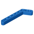 Lego Used - Technic Liftarm Modified Bent Thick 1 x 9 (7 - 3)~ [Blue]