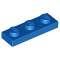 Lego NEW - Plate 1 x 3~ [Blue]
