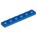 Lego NEW - Plate 1 x 6~ [Blue]