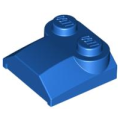 Lego Used - Slope Curved 2 x 2 x 2/3 with 2 Studs and Curved Sides Lip End~ [Blue]
