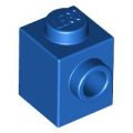 Lego NEW - Brick Modified 1 x 1 with Stud on Side~ [Blue]