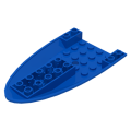Lego Used - Aircraft Fuselage Forward Bottom Curved 6 x 10 with 3 Holes~ [Blue]