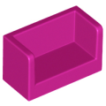 Lego NEW - Panel 1 x 2 x 1 with Rounded Corners and 2 Sides~ [Magenta]