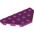 Lego NEW - Wedge Plate 3 x 6 Cut Corners~ [Magenta]