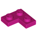Lego Used - Plate 2 x 2 Corner~ [Magenta]