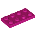 Lego Used - Plate 2 x 4~ [Magenta]