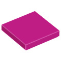 Lego NEW - Tile 2 x 2 with Groove~ [Magenta]