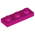 Lego NEW - Plate 1 x 3~ [Magenta]