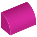 Lego NEW - Slope Curved 1 x 2~ [Magenta]