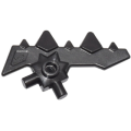 Lego Used - Minifigure Weapon Blade with Bars and 5 Spikes~ [Pearl Dark Gray]