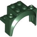 Lego NEW - Vehicle Mudguard 4 x 2 1/2 x 2 1/3 with Arch Round~ [Dark Green]