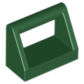Lego NEW - Tile Modified 1 x 2 with Bar Handle~ [Dark Green]