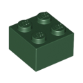 Lego NEW - Brick 2 x 2~ [Dark Green]