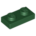 Lego NEW - Plate 1 x 2~ [Dark Green]