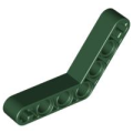 Lego Used - Technic Liftarm Modified Bent Thick 1 x 7 (4 - 4)~ [Dark Green]