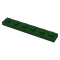 Lego Used - Plate 1 x 6~ [Dark Green]