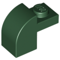 Lego NEW - Slope Curved 2 x 1 x 1 1/3 with Recessed Stud~ [Dark Green]