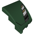 Lego NEW - Wedge 3 x 2 Left No Studs with Lotus Evija Car Headlight Pattern~ [Dark Green]
