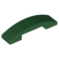 Lego NEW - Slope Curved 4 x 1 x 2/3 Double~ [Dark Green]