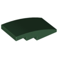 Lego NEW - Slope Curved 4 x 2~ [Dark Green]