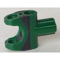 Lego Used - Technic Axle Connector 2 x 3 with Ball Joint Socket and Axle Socket with ~ [Dark Green]