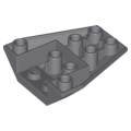 Lego NEW - Wedge 4 x 4 Triple Inverted with Connections between 4 Studs~ [Dark Bluish Gray]