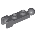 Lego NEW - Plate Modified 1 x 2 with Tow Ball and Small Tow Ball Socket on Ends~ [Dark Bluish Gray]