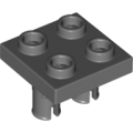 Lego NEW - Plate Modified 2 x 2 with Pins on Bottom~ [Dark Bluish Gray]