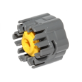 Lego Used - Projectile Launcher Part Rapid Shooter Six Barrel - Angled Barrels ~ [Dark Bluish Gray]