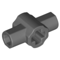 Lego NEW - Technic Axle Connector Hub with Two Bar Holders Perpendicular (Light~ [Dark Bluish Gray]