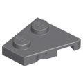 Lego NEW - Wedge Plate 2 x 2 Left~ [Dark Bluish Gray]