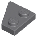 Lego NEW - Wedge Plate 2 x 2 Right~ [Dark Bluish Gray]